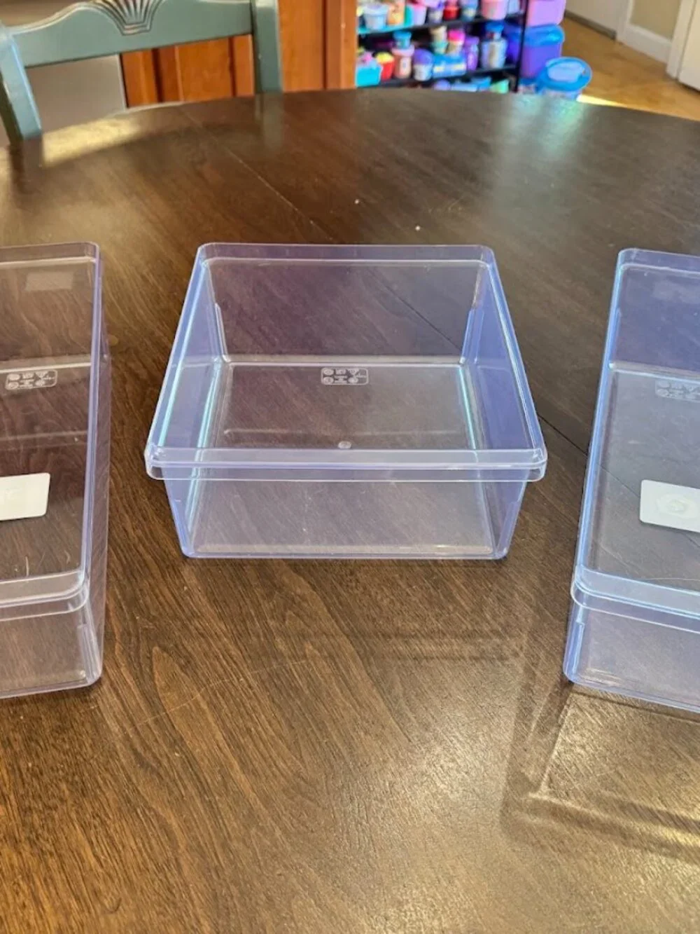 Brightroom Set of 3 Fridge Storage Containers Rectangle and Square